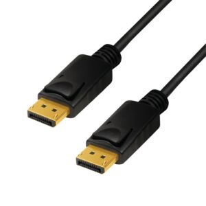 CABLU video LOGILINK, DisplayPort (T) la DisplayPort (T), 1m, conectori auriti, rezolutie maxima 8K (7680 x 4320) la 60 Hz, negru, "CV0119" (timbru verde 0.18 lei)