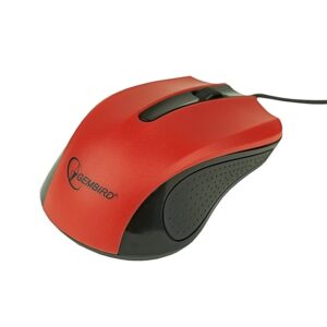 Mouse optic GEMBIRD, 1200dpi, USB, Red (MUS-101-R)