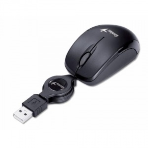 MOUSE GENIUS 'MicroTraveler v2', Black, USB, notebook mouse (31010125100)