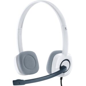 Casti Logitech 'H150' Stereo Headset with Microphone, Cloud White '981-000350' (include timbru verde 0.01 lei)