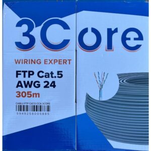 Cablu FTP cat.5 CCA 0.51 24AWG rola 305ml TED 3Core005885
