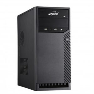 CARCASA SPIRE ATX, front USB & audio, suport 2x 80mm fan, black, sursa 420W 'SP1077B-420W-E1'