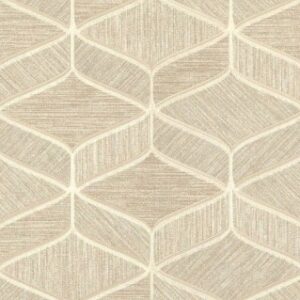 Tapet geometric cu nuante de maro crem si auriu Delen cod Z63031