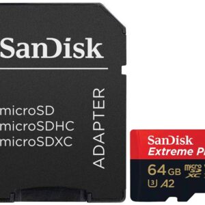 Card memorie SanDisk Micro SDXC Extreme PLUS 64GB A2 C10 V30 UHS-I U8 + Adaptor