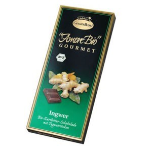 Ciocolata amaruie cu ghimbir, 55% cacao, 100g Liebhart's Amore Bio