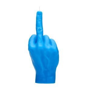Lumanare Hand Gesture F*ck You - Albastru
