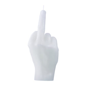 Lumanare Hand Gesture F*ck You - Alb