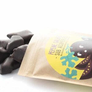 Pepene galben invelit in ciocolata amaruie (fara zahar, vegan ) - Sweeteria, 200g