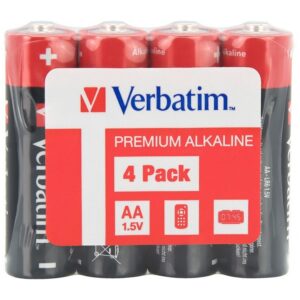 BATERIE VERBATIM AA (R6), 1.5V alcalina, 4 buc., shrink wrap "49501" (timbru verde 0.32 lei)