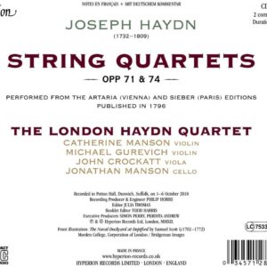 Haydn: String Quartets Opp 71 & 74