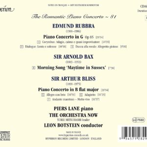 Rubbra / Bliss: Piano Concertos