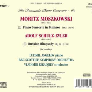 Moszkowski Piano Concerto In B Minor, Op 3 (First Recording) / Schulz-Evler: Russian Rhapsody (First Recording)