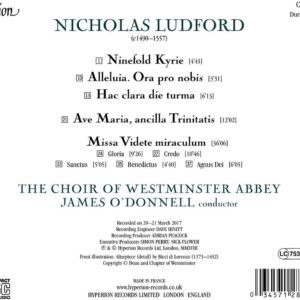 Ludford: Missa Videte Miraculum & Ave Maria, Ancilla Trinitatis