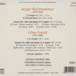 Rachmaninov / Franck: Cello Sonatas