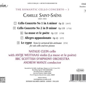 Saint-Saens: Cello Concerto No 1 Op 33 / Cello Concerto No 2 Op 119 / La Muse Et Le Poete Op 132 / Allegro Appassionato Op 43