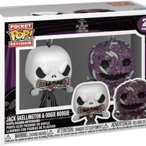 Set 2 brelocuri Jack Skellington & Oogie Boogie - The Nightmare Before Christmas - Pocket Pop! Keychain - Funko