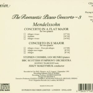 Mendelssohn: The Concertos For 2 Pianos