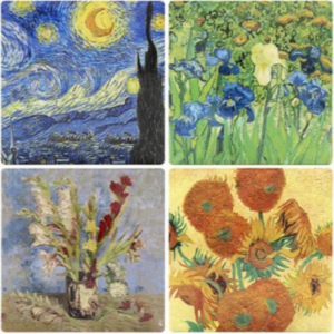 Set 4 suporturi pahare - Vincent Van Gogh