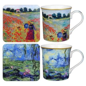 Set 2 cani + 2 coastere - Claude Monet