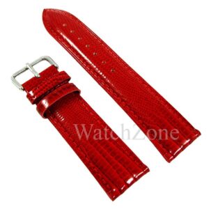 Curea Ceas Piele Rosu Aprins