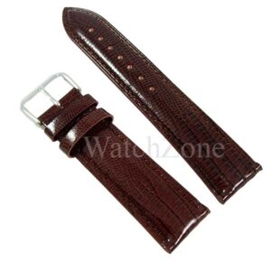 Curea Ceas Time Veranda – Piele Maro Chocolate, Imprimeu Șarpe (C067)