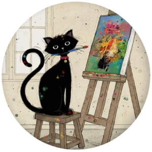 Magnet - Bug Art - Chat Peintre