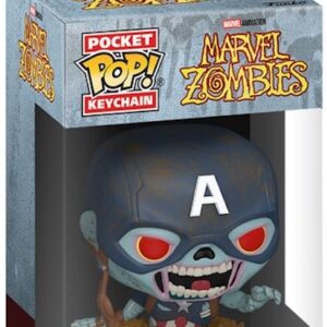 Breloc Zombie Captain America - Marvel Zombies - Pocket Pop! Keychain - Funko