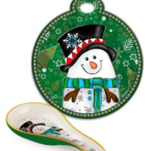 Set suport pahar + suport lingura - Snowman