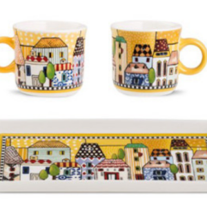 Set 2 cesti + tava - Paese Mio - Galben