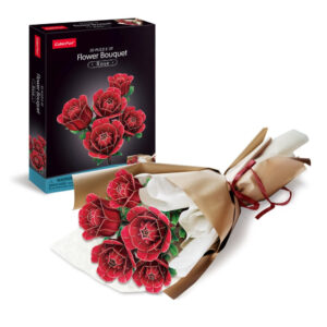 Puzzle 3D - Buchet de flori - Trandafiri, 265 piese