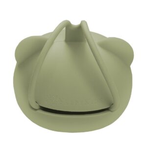 Suport pentru suzeta din silicon - The Little Bear - Raw Green