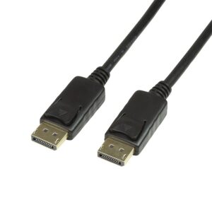 CABLU video LOGILINK, DisplayPort (T) la DisplayPort (T), 10m, conectori auriti, rezolutie maxima 4K (3840 x 2160) la 60 Hz, negru, "CV0077" (timbru verde 2.00 lei)