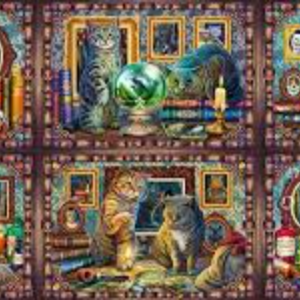 Puzzle 9000 piese - Lisa Parker - Minuni cu mustati