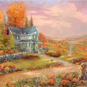 Puzzle 500 piese - Toamna la Dealul merelor