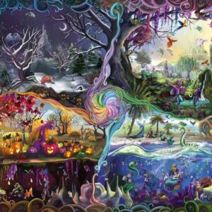 Puzzle 1000 piese - Portalul celor patru Taramuri