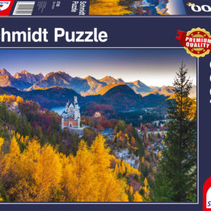 Puzzle 1000 piese - Autumnal Neuschwanstein