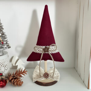 Decoratiune de Craciun - Brad de Craciun Burgundy Linen