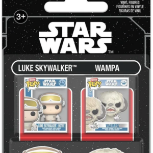Set 2 figurine Luke Skywalker & Wampa - Star Wars - Bitty Pop! - Funko