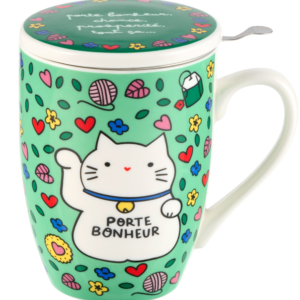 Cana cu infuzor si capac - Chat bonheur
