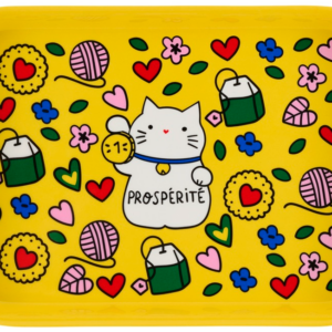 Platou - Lynda Chat Bonheur Jaune