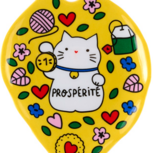 Suport pliculete ceai - Chat Bonheur Jaune