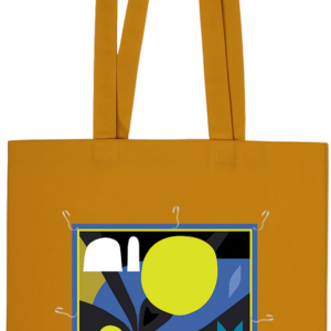 Tote bag cu patch detasabil Soare - Portocaliu