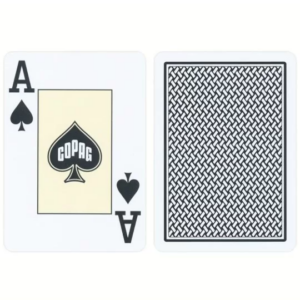 Carti de joc - Copag Gold Texas Hold Em Plastic Jumbo Index - Negru