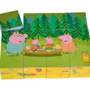 Puzzle din lemn - Peppa Pig, 12 piese