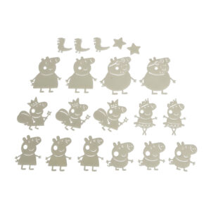 Set 20 figurine - Peppa Pig Glow in the Dark