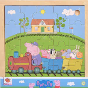 Puzzle din lemn - Peppa Pig, 20 piese, mai multe modele