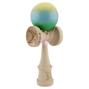 Jucarie de indemanare - Kendama X Super Sticky - Galben/Albastru/Verde