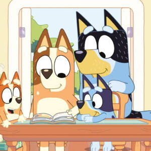 Puzzle de colorat 24 piese - Bluey