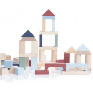 Kit 100 piese constructie - Pastel