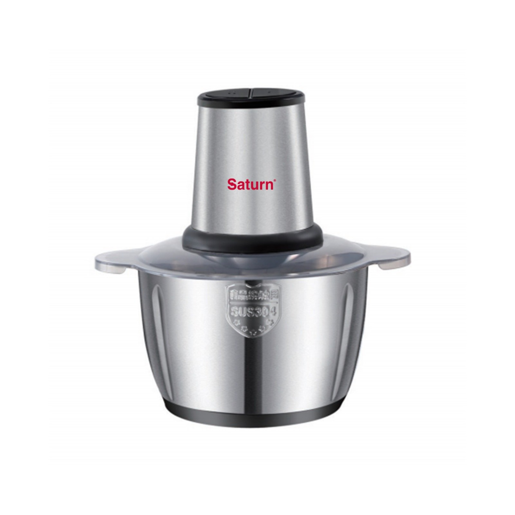 Tocator electric Saturn ST-FP7017, 2L, inox, 4 lame, motor cupru, 2 viteze, 200W